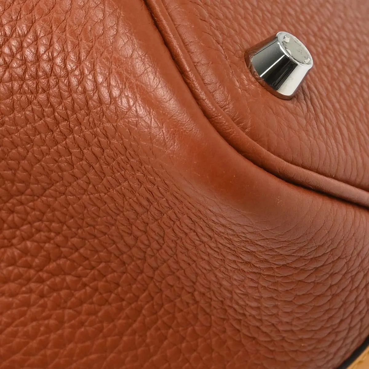 Hermes Picotin Lock Clemence Brown Leather Handbag (Pre-Owned)