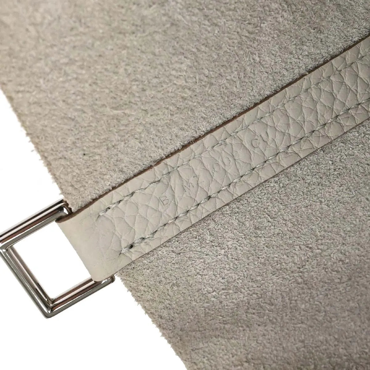 Hermes Picotin Lock Clemence Beige Leather Handbag (Pre-Owned)