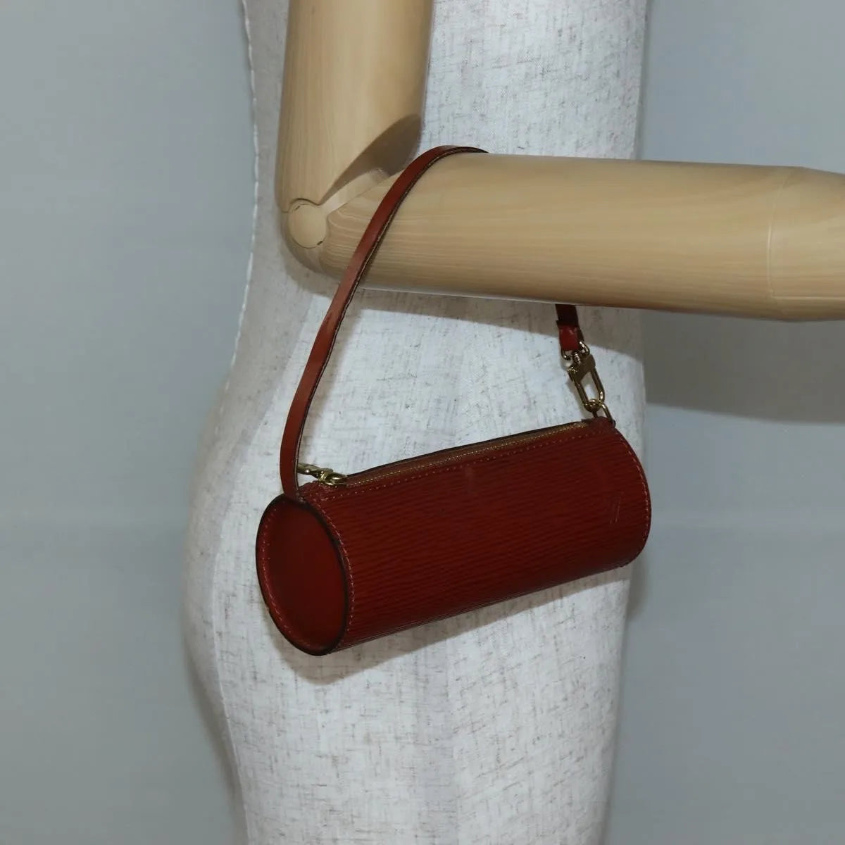 Louis Vuitton Soufflot Pochette Epi Leather Brown Leather Clutche & Pouche Bag (Pre-Owned)