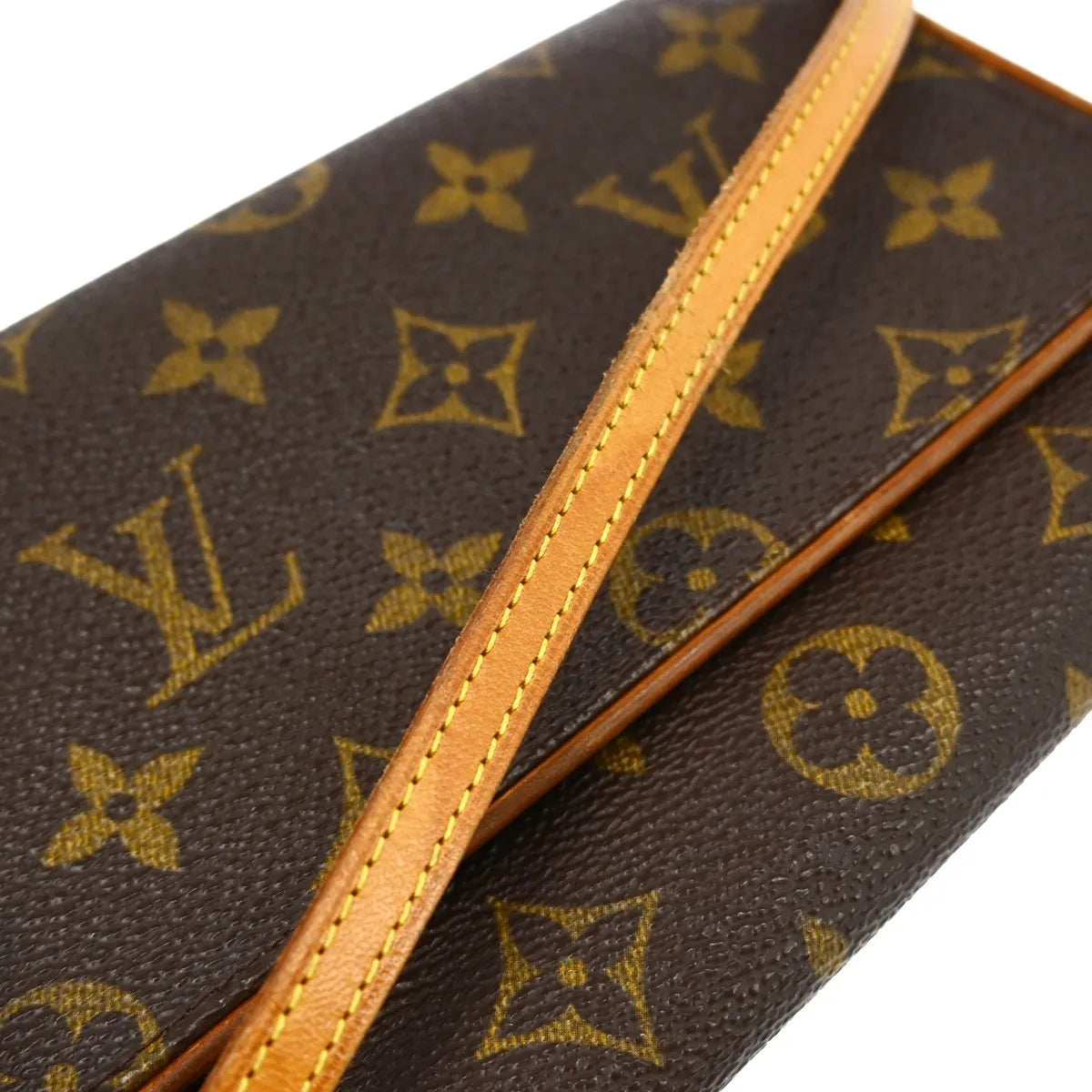 Louis Vuitton Twin Monogram Brown Canvas Clutche & Pouche Bag (Pre-Owned)