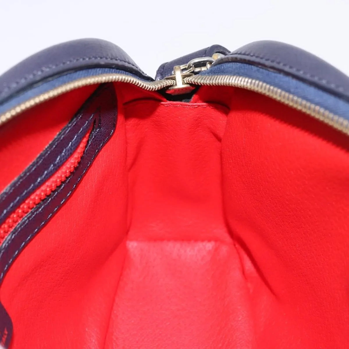 Celine Vintage Leather Navy Leather Shoulder Bag Bag (Pre-Owned)