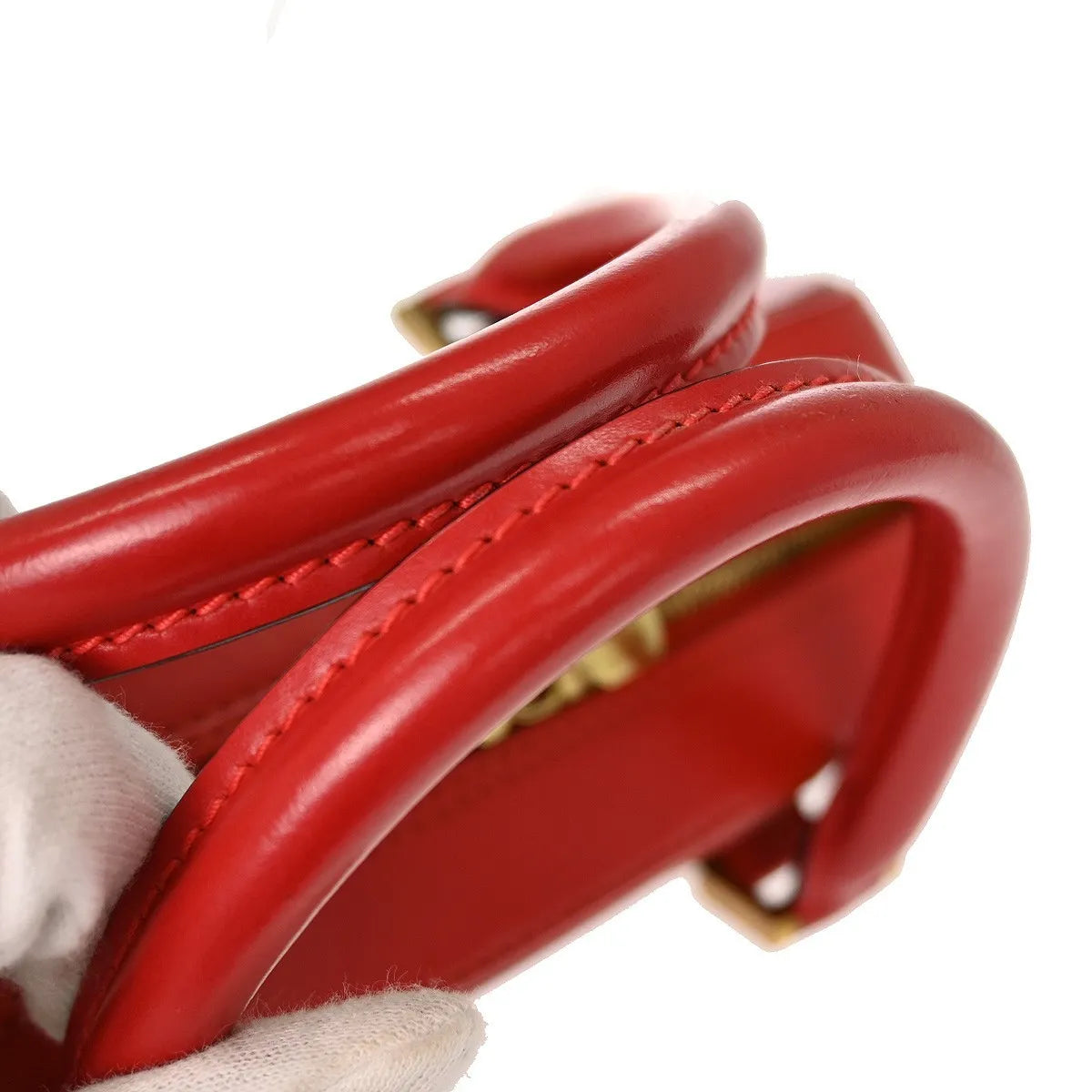 Louis Vuitton Sablons Epi Leather Red Leather Handbag (Pre-Owned)