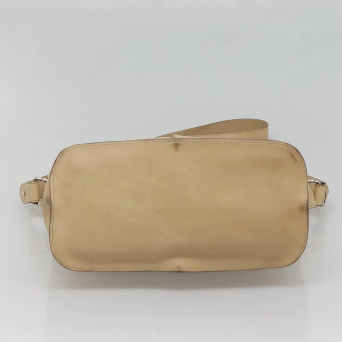 Celine Vintage Leather Beige Leather Handbag (Pre-Owned)