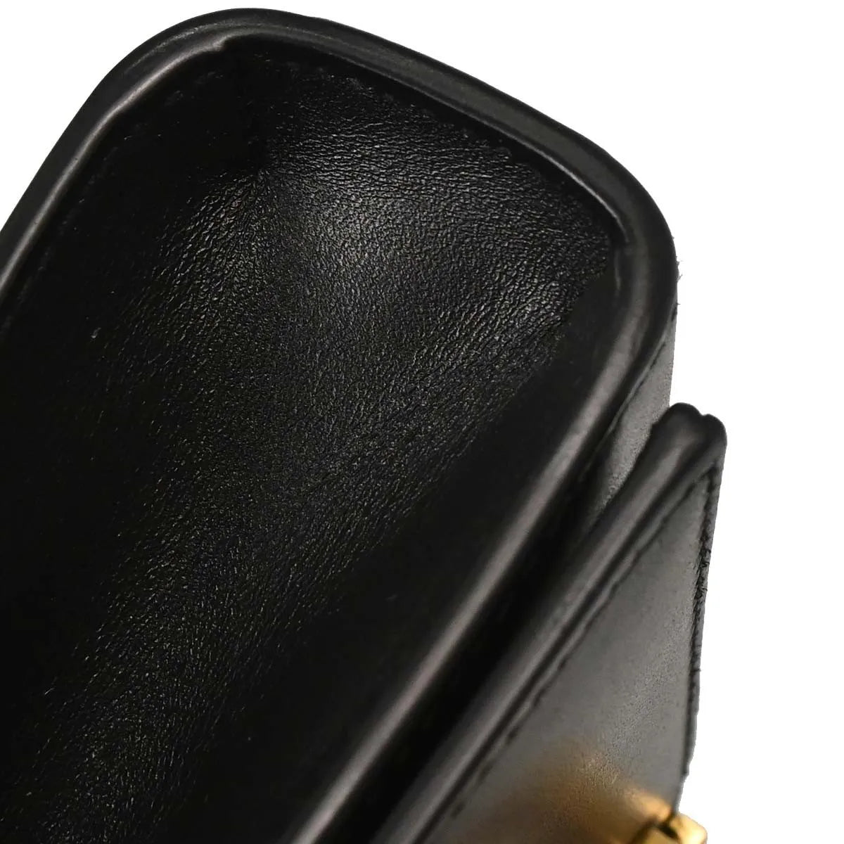 Saint Laurent Kate Leather Black Leather Shoulder Bag Bag (Pre-Owned)