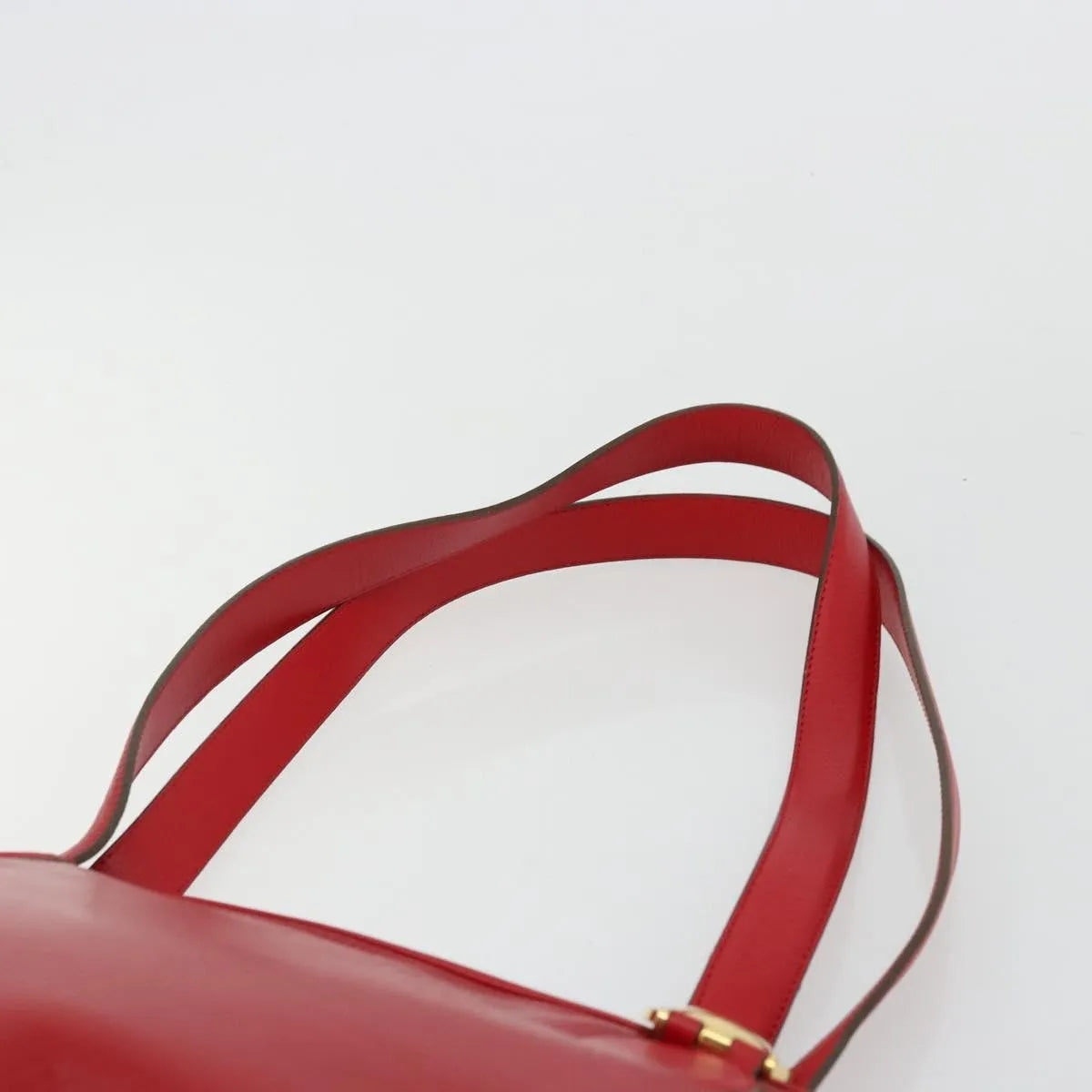 Christian Dior Vintage Tote Leather Red Leather Tote Bag Bag (Pre-Owned)
