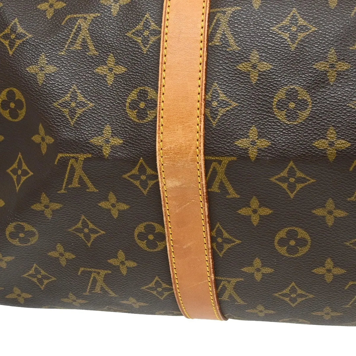 Louis Vuitton Keepall Bag Monogram Canvas Brown Canvas Travel Bag Bag (Pre-Owned)