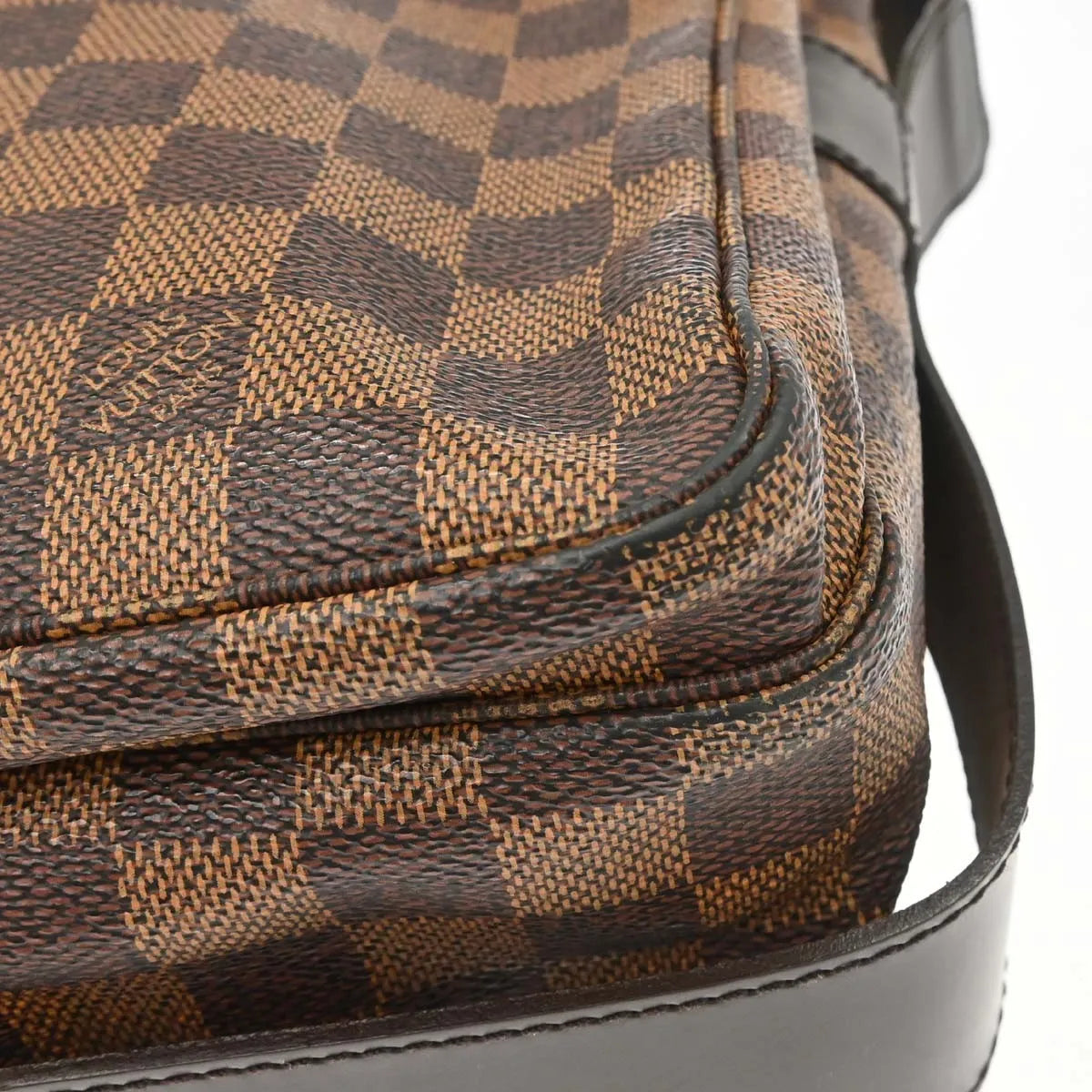 Louis Vuitton Naviglio Damier Brown Canvas Shoulder Bag Bag (Pre-Owned)
