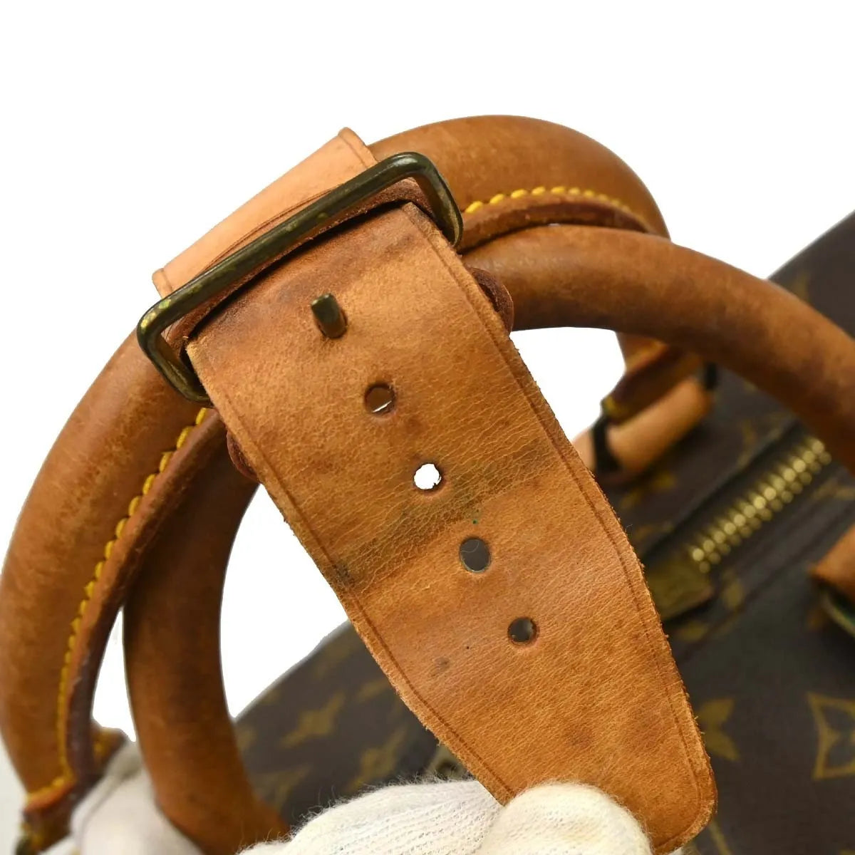 Louis Vuitton Keepall Bandouliere Bag Monogram Canvas Brown Canvas Travel Bag Bag (Pre-Owned)