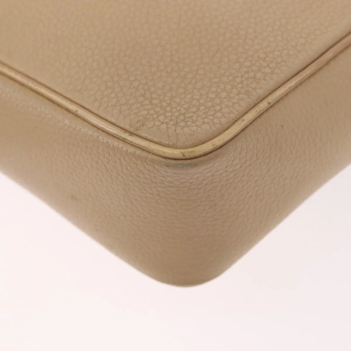 Celine Vintage Leather Beige Leather Shoulder Bag Bag (Pre-Owned)