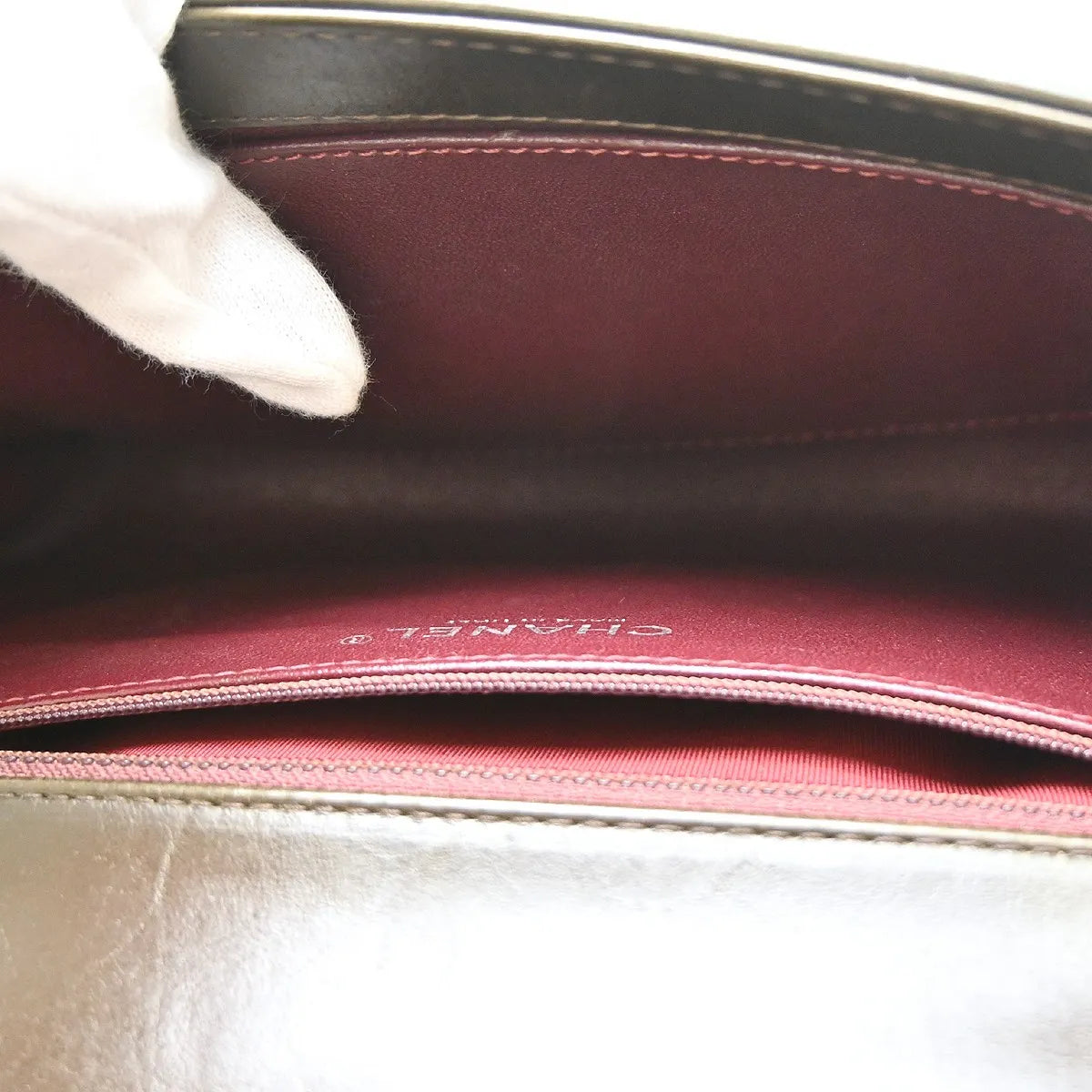 Chanel Paris-Salzburg Boy Flap Embossed Calfskin Brown Leather Shoulder Bag Bag (Pre-Owned)