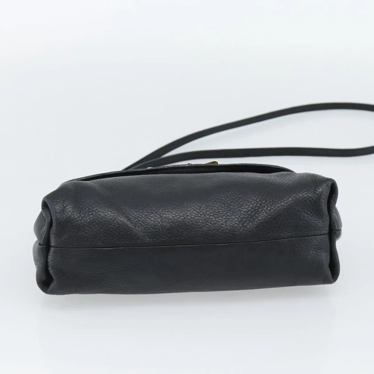 Chloe Lily Leather Black Leather Shoulder Bag Bag (Pre-Owned)