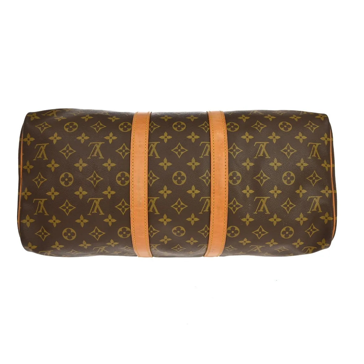 Louis Vuitton Keepall Monogram Brown Canvas Travel Bag Bag (Pre-Owned)