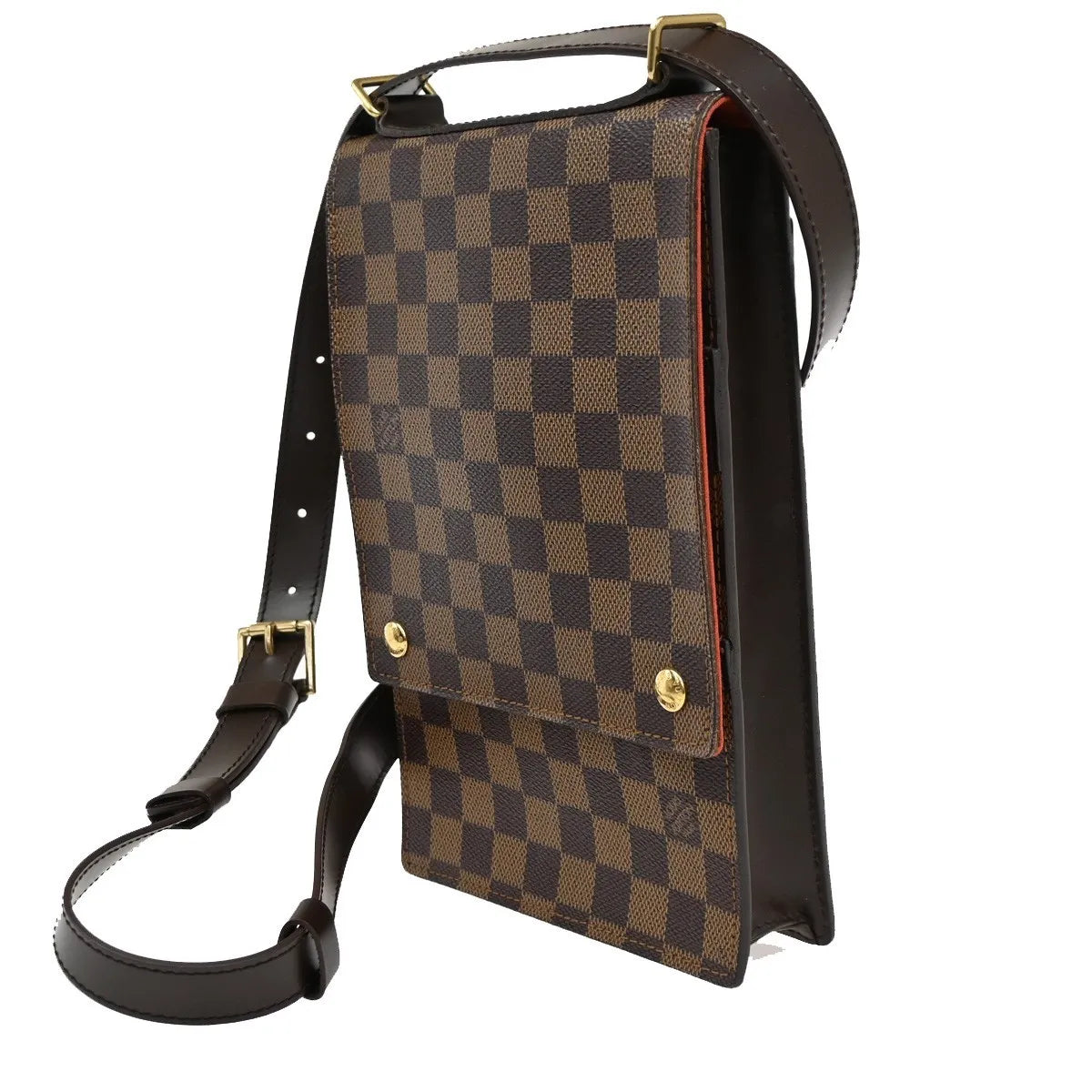 Louis Vuitton Portobello Messenger Damier Brown Canvas Shoulder Bag Bag (Pre-Owned)