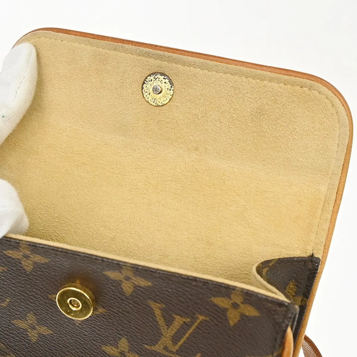 Louis Vuitton Florentine Pochette Monogram Canvas Brown Canvas Clutche & Pouche Bag (Pre-Owned)