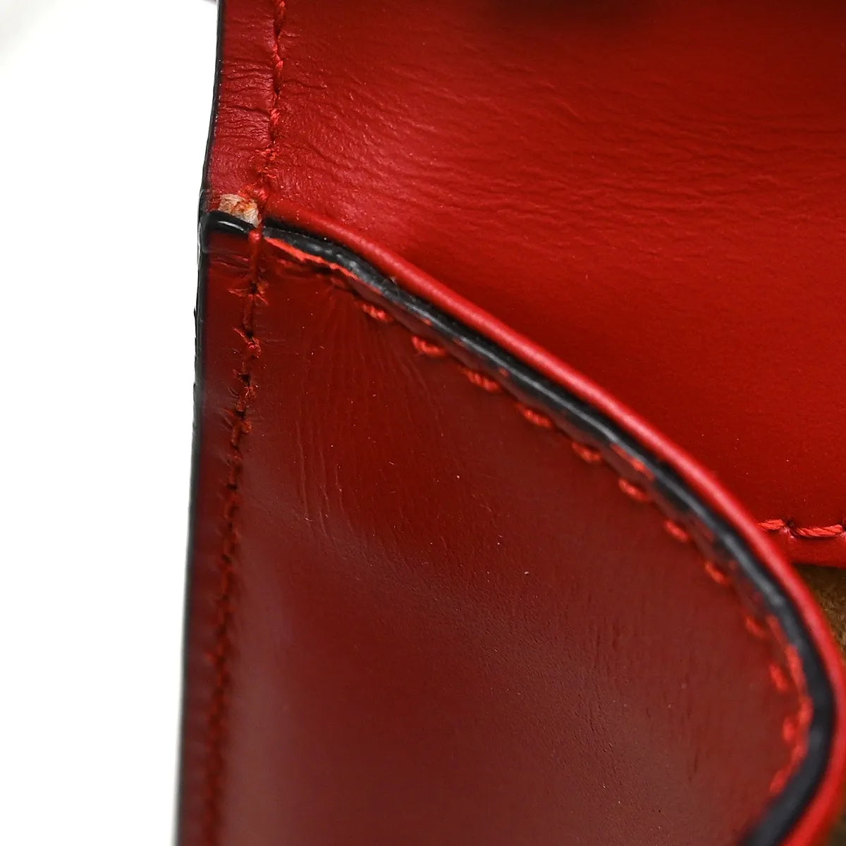 Gucci Sylvie Leather Red Leather Shoulder Bag Bag (Pre-Owned)