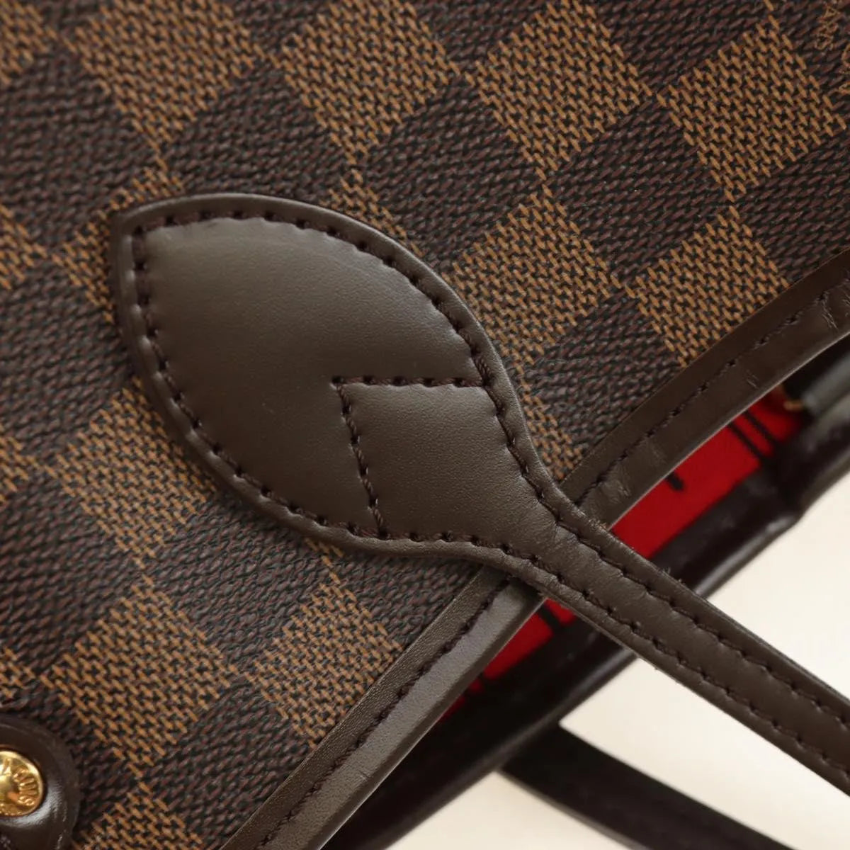 Louis Vuitton Neverfull Tote Damier Brown Canvas Tote Bag Bag (Pre-Owned)