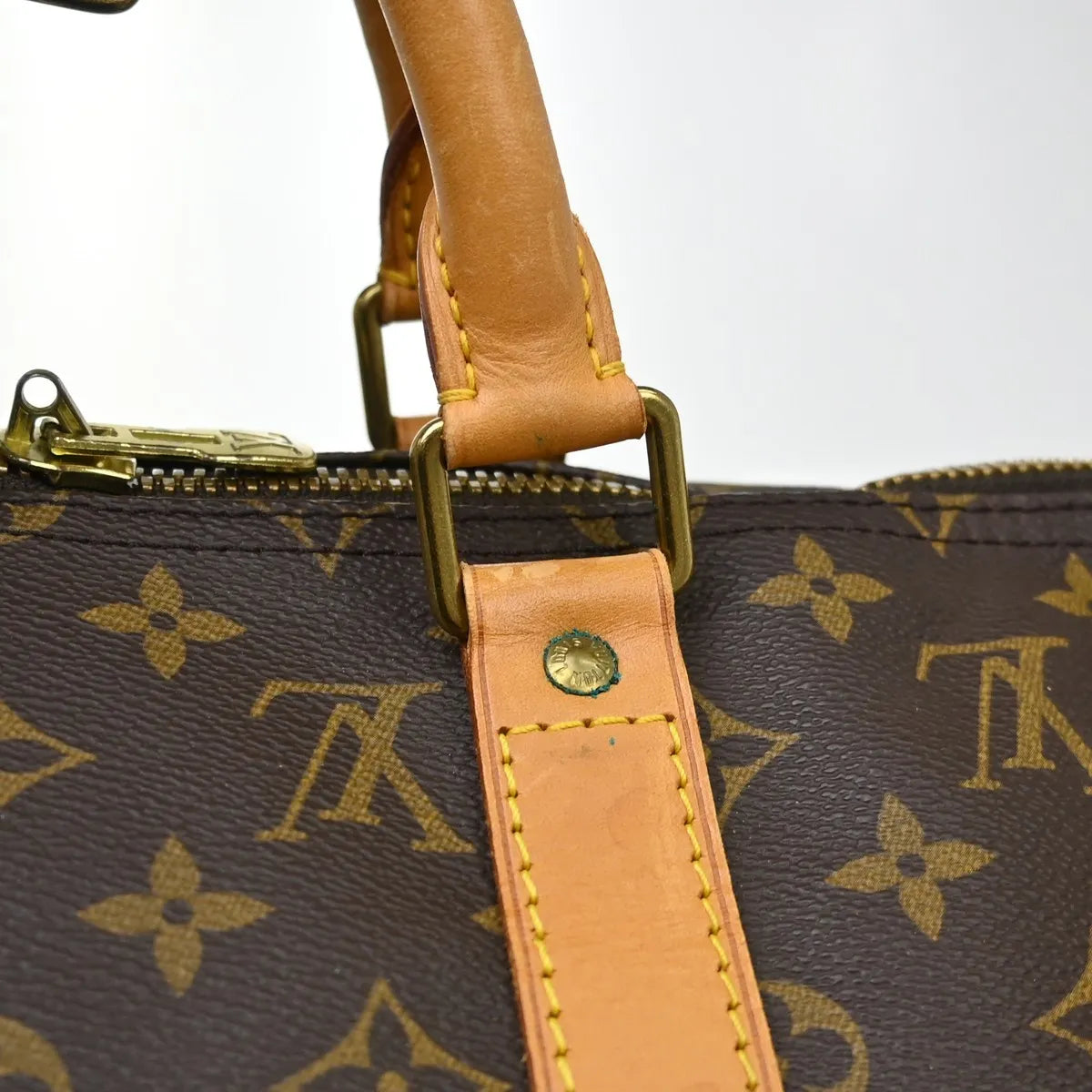 Louis Vuitton Keepall Monogram Brown Canvas Travel Bag Bag (Pre-Owned)