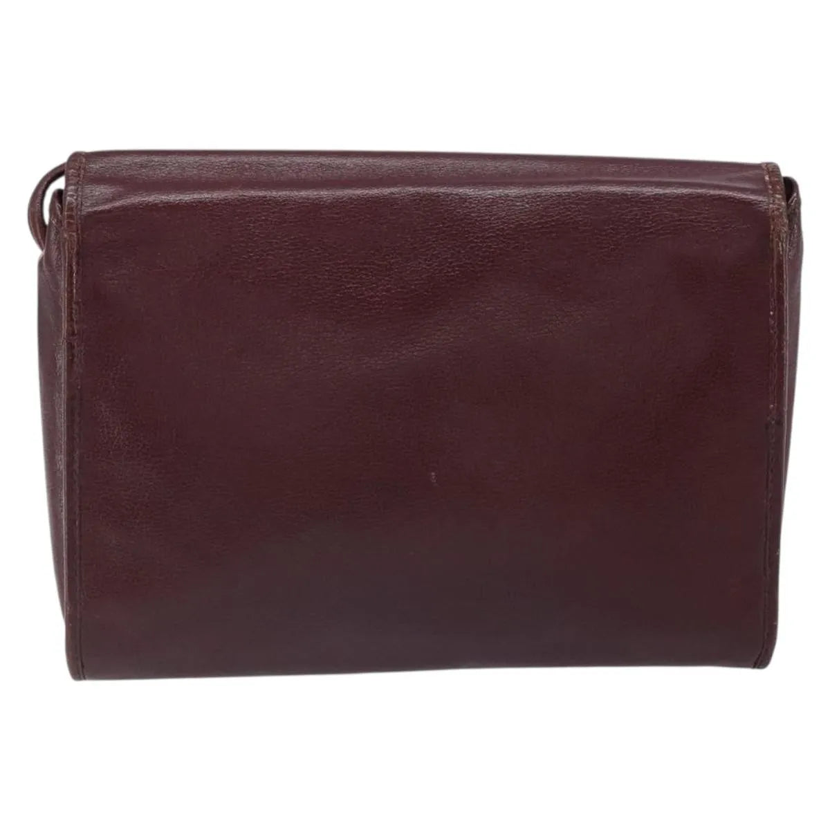 Christian Dior Vintage Leather Burgundy Leather Shoulder Bag Bag (Pre-Owned)