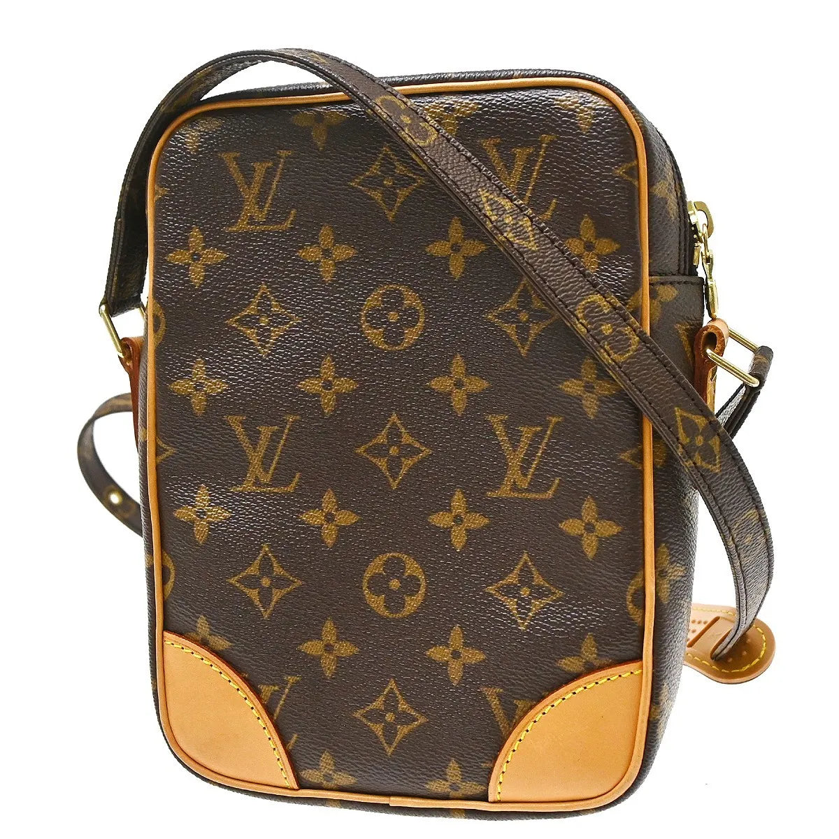 Louis Vuitton Danube Monogram Brown Canvas Shoulder Bag Bag (Pre-Owned)