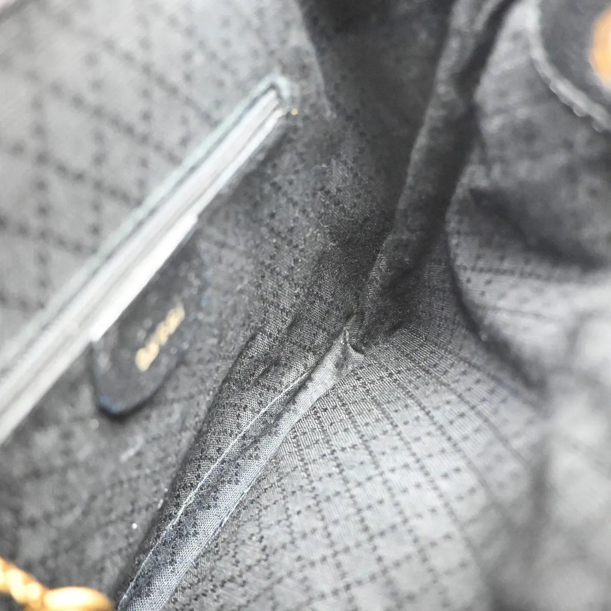 Gucci Vintage Bamboo Suede Black Suede Backpack Bag (Pre-Owned)