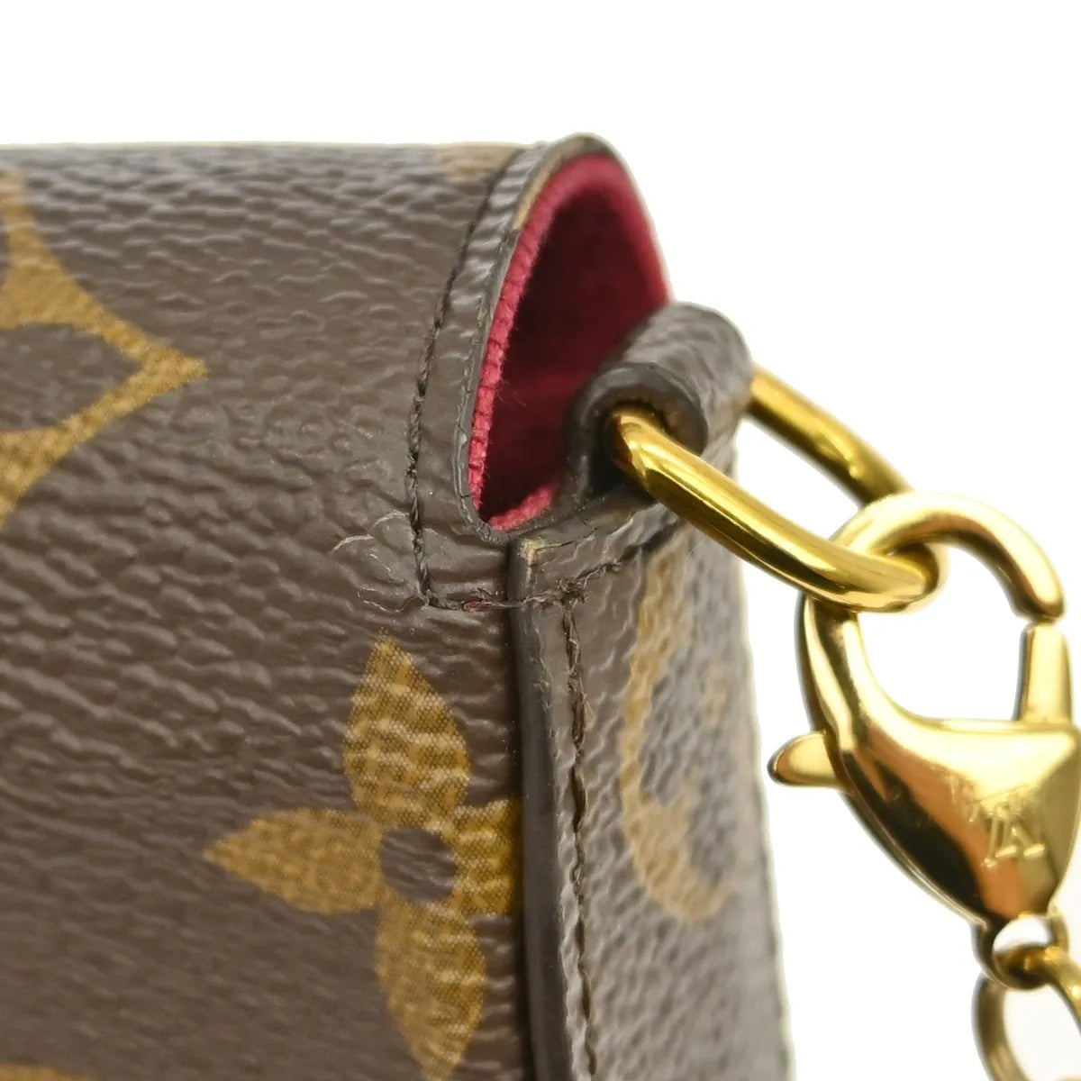 Louis Vuitton Pochette Felicie Monogram Brown Canvas Clutche & Pouche Bag (Pre-Owned)