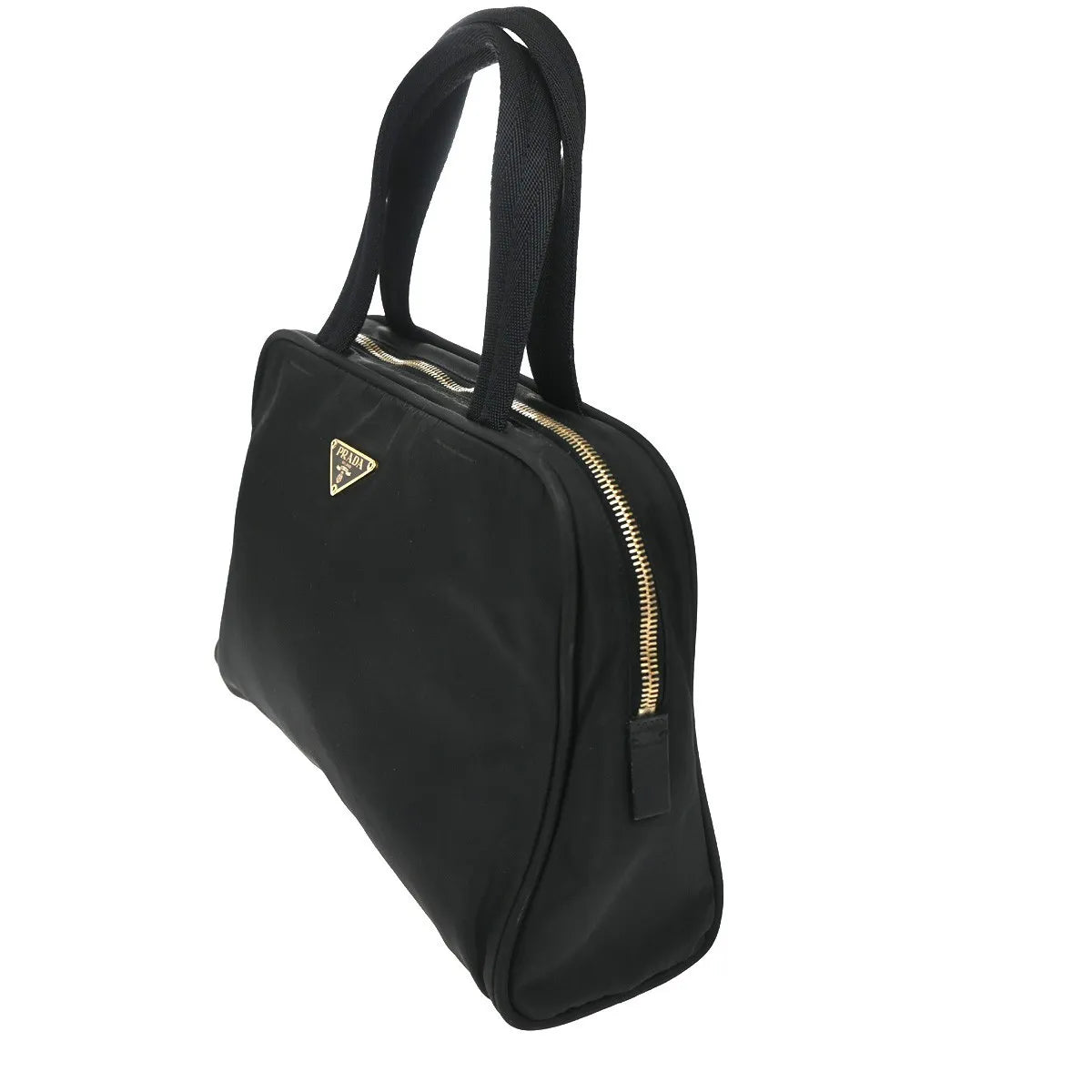 Prada Vintage Tessuto Black Nylon Handbag (Pre-Owned)