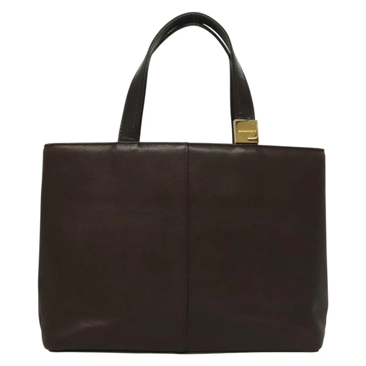 Burberry Vintage Leather Brown Leather Handbag (Pre-Owned)