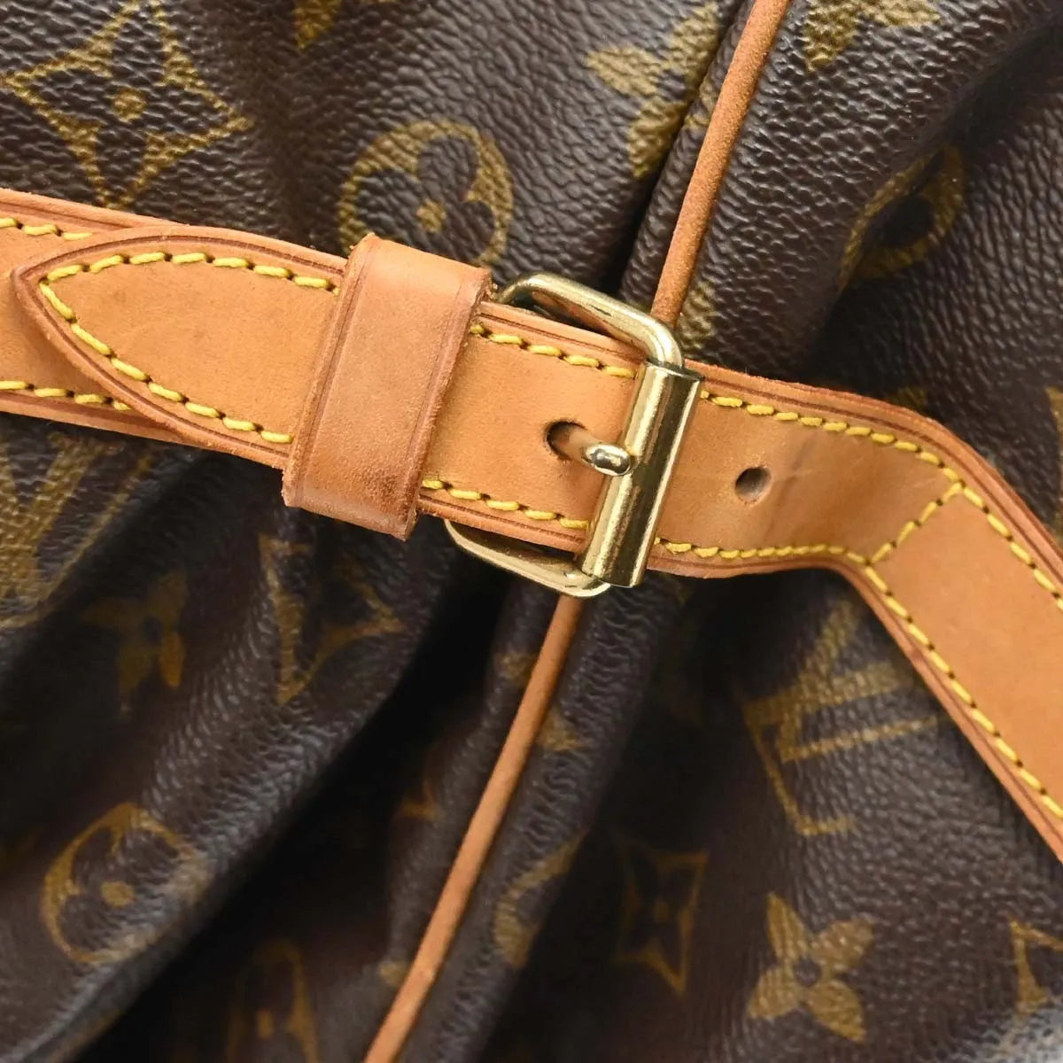 Louis Vuitton Saumur Monogram Canvas Brown Canvas Shoulder Bag Bag (Pre-Owned)