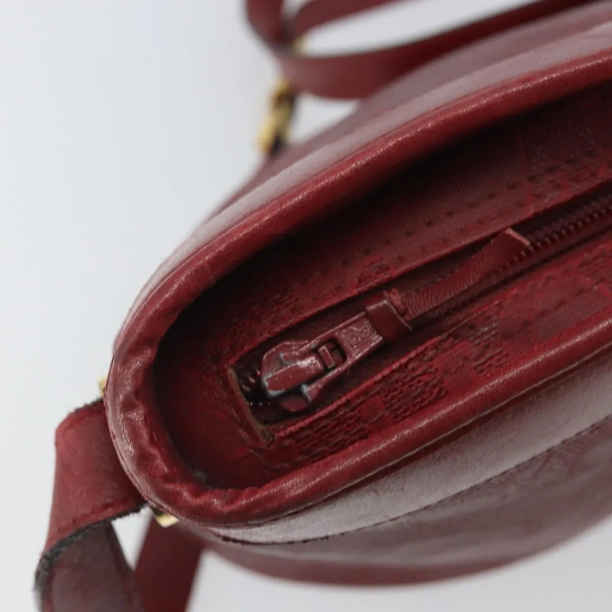 Christian Dior Vintage Trotter Canvas Red Canvas Shoulder Bag Bag (Pre-Owned)
