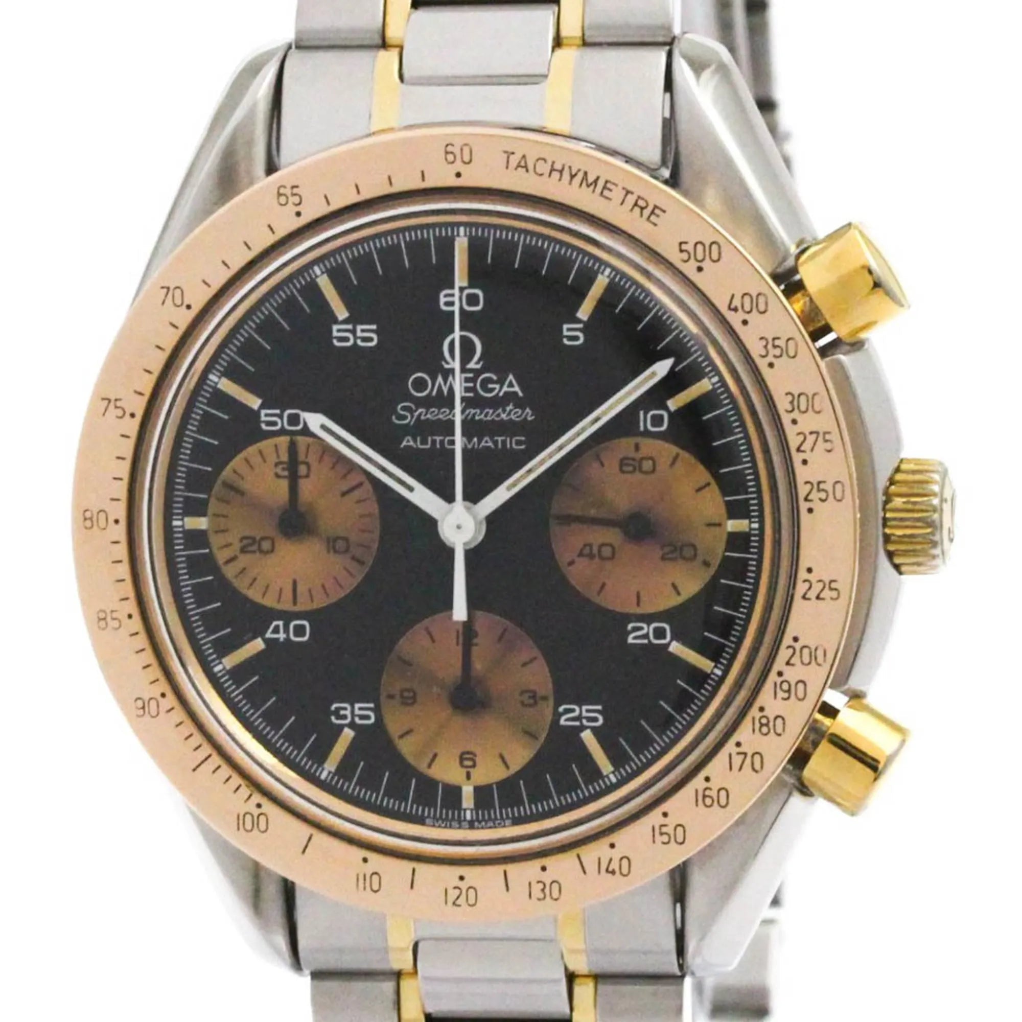 Omega Speedmaster Date Chronograph Automatic Stainless Steel Watch (Pre-Owned)