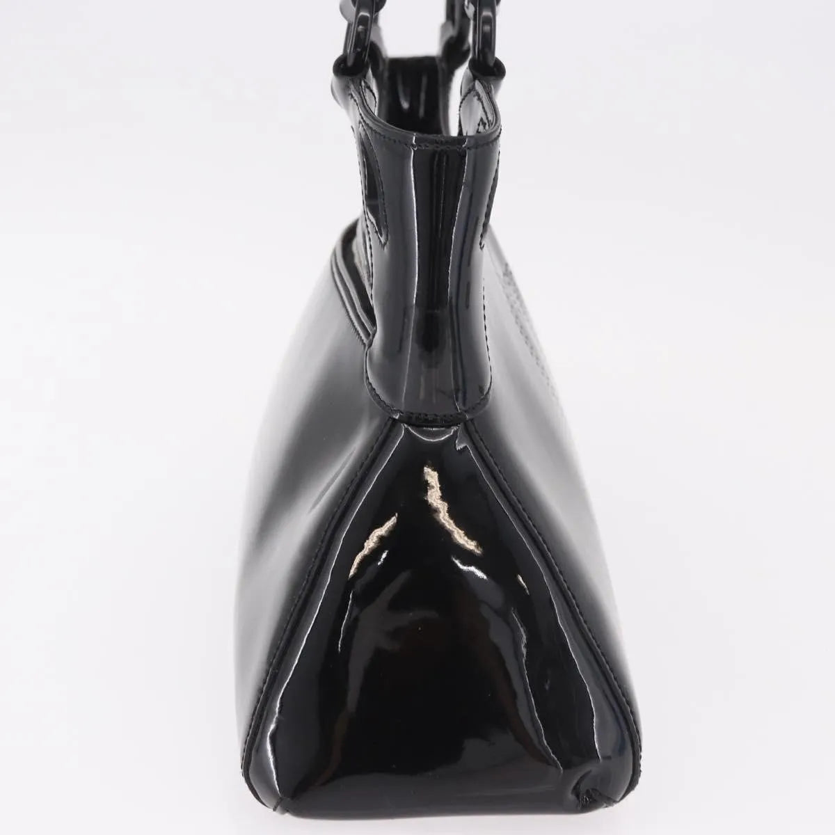 Cartier Marcello Patent Leather Black Patent_Leather Handbag (Pre-Owned)