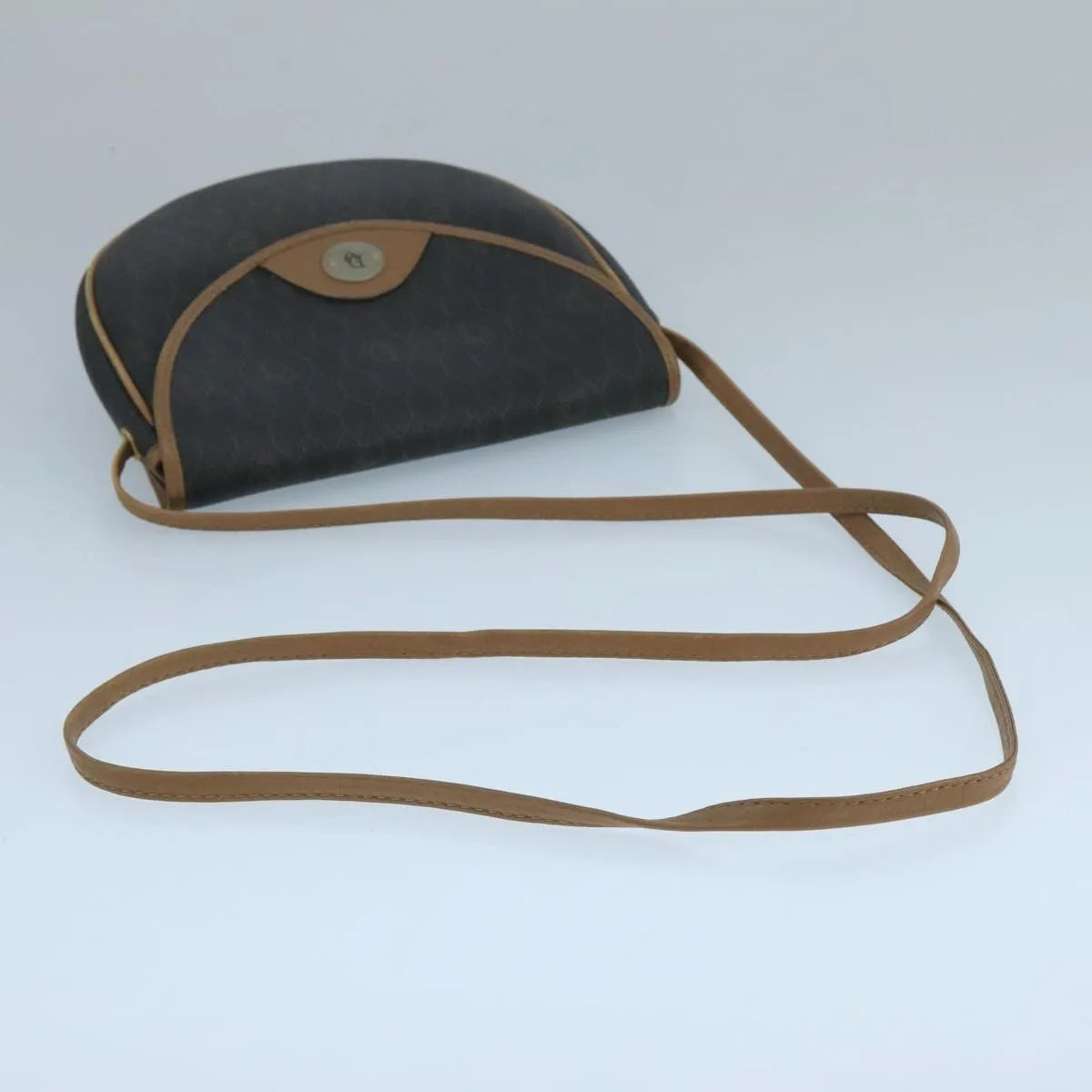 Christian Dior Vintage Honeycomb Flap Canvas And Leather Black Pvc Shoulder Bag Bag (Pre-Owned)