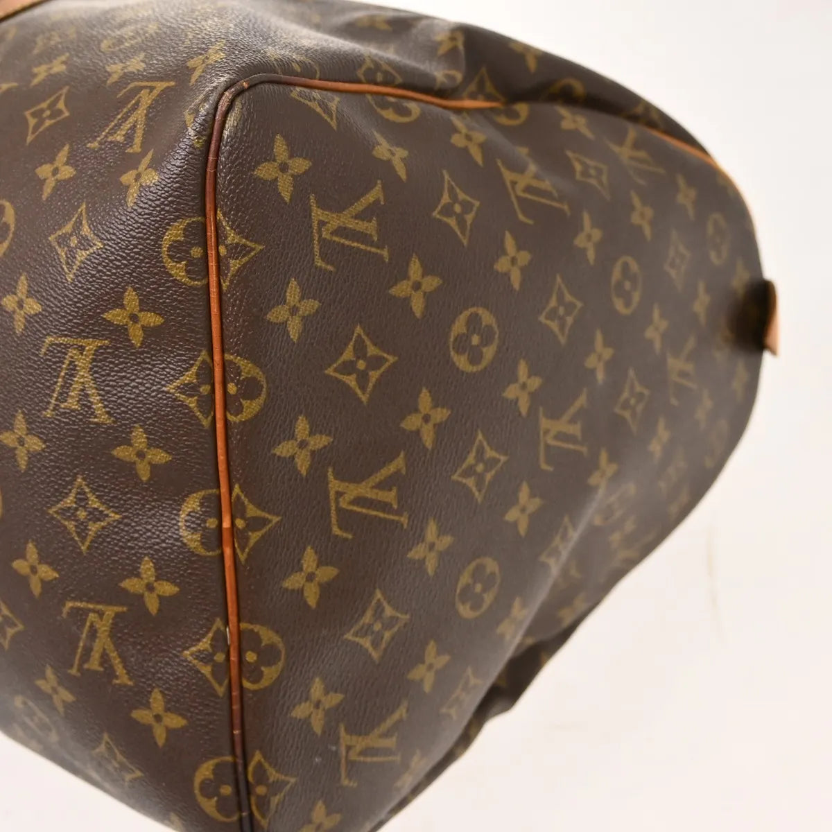 Louis Vuitton Keepall Canvas Brown Canvas Travel Bag Bag (Pre-Owned)