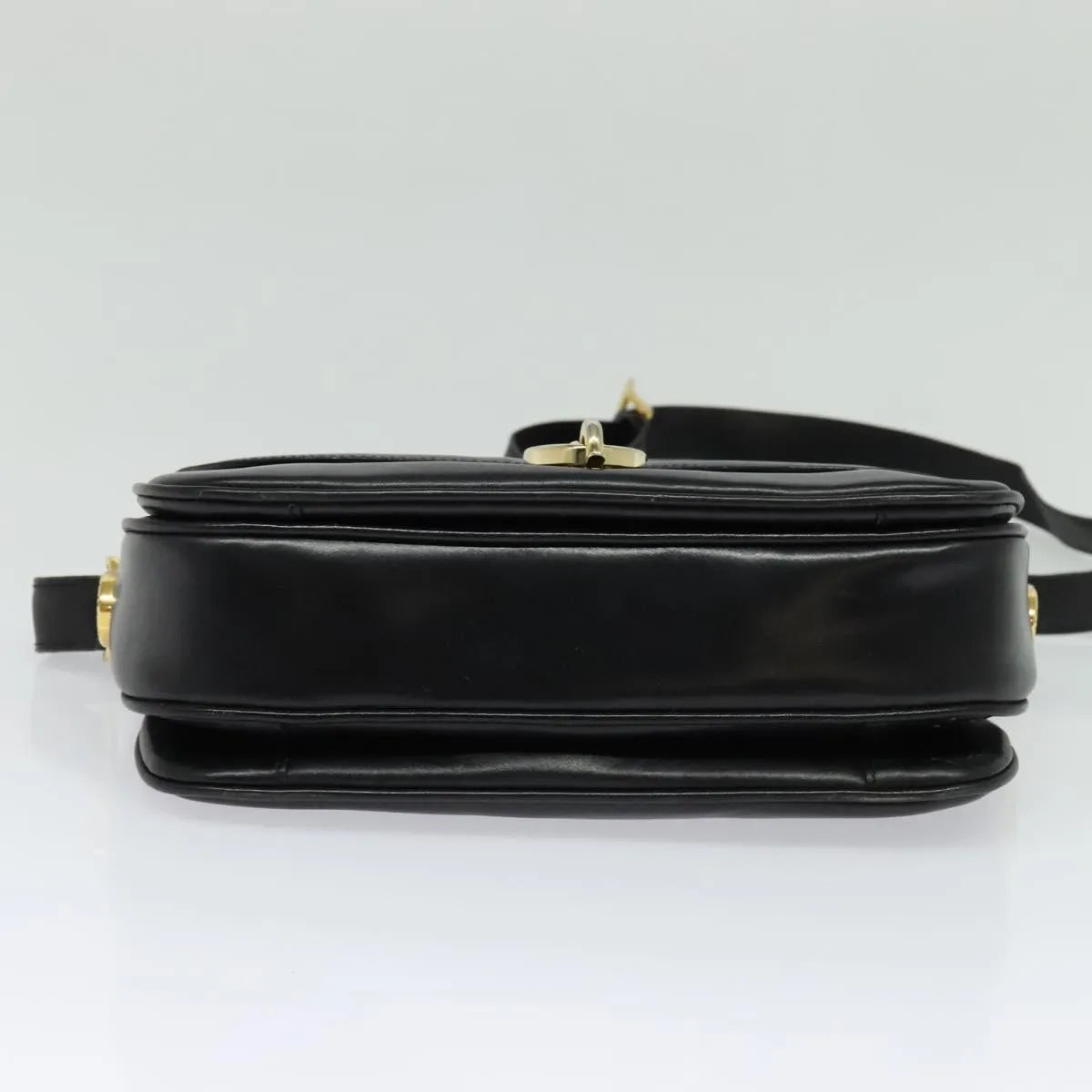 Celine Vintage Leather Black Leather Shoulder Bag Bag (Pre-Owned)