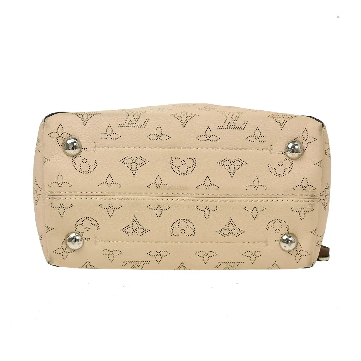 Louis Vuitton Hina Mahina Leather Beige Leather Tote Bag Bag (Pre-Owned)