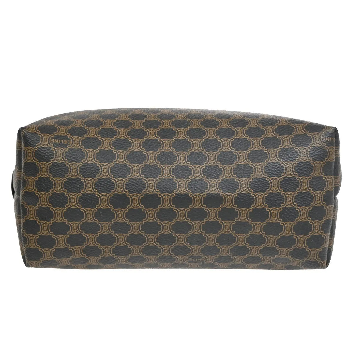 Celine Vintage Toiletry Macadam Coated Canvas Brown Canvas Clutche & Pouche Bag (Pre-Owned)