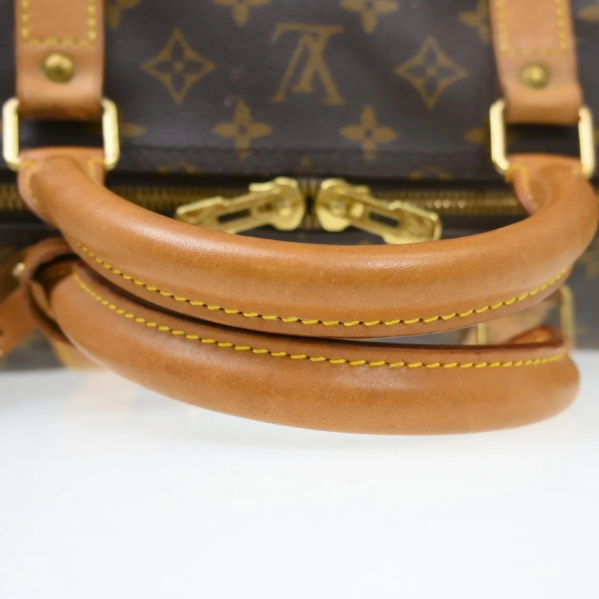 Louis Vuitton Keepall Bag Monogram Canvas Brown Canvas Travel Bag Bag (Pre-Owned)