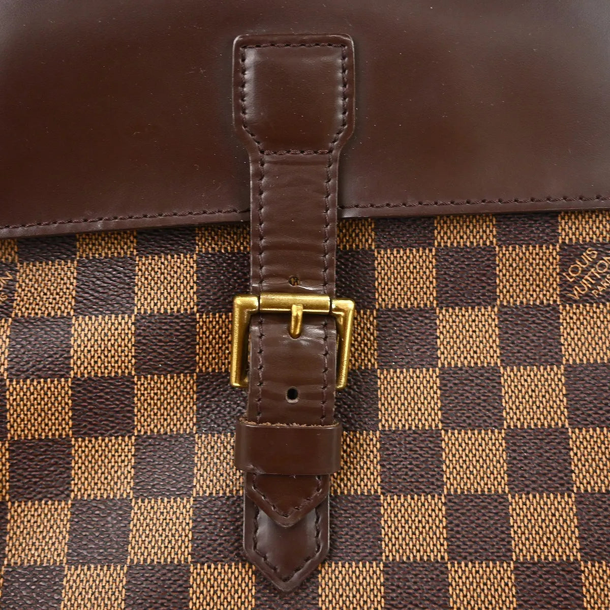 Louis Vuitton Soho Damier Brown Canvas Backpack Bag (Pre-Owned)