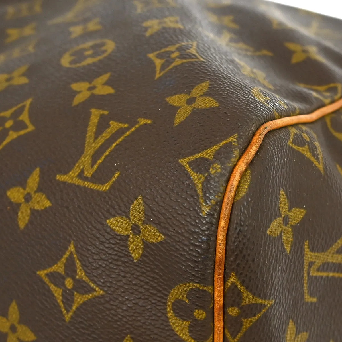 Louis Vuitton Keepall Monogram Canvas Brown Canvas Travel Bag Bag (Pre-Owned)