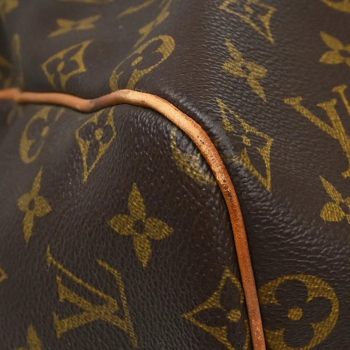 Louis Vuitton Keepall Monogram Brown Canvas Travel Bag Bag (Pre-Owned)