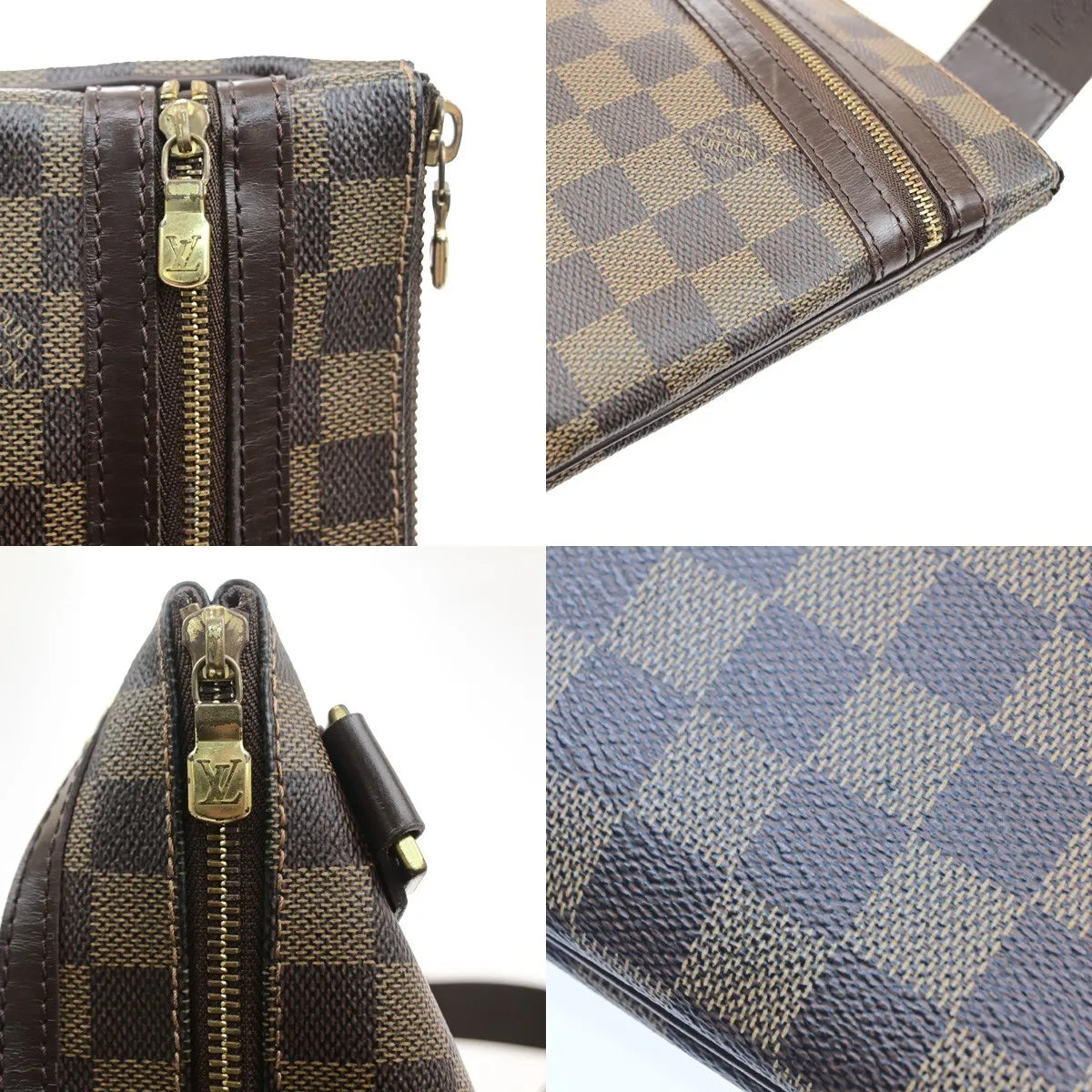 Louis Vuitton Bosphore Pochette Damier Brown Canvas Shoulder Bag Bag (Pre-Owned)