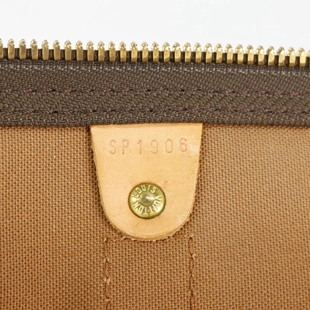 Louis Vuitton Keepall Monogram Brown Canvas Travel Bag Bag (Pre-Owned)