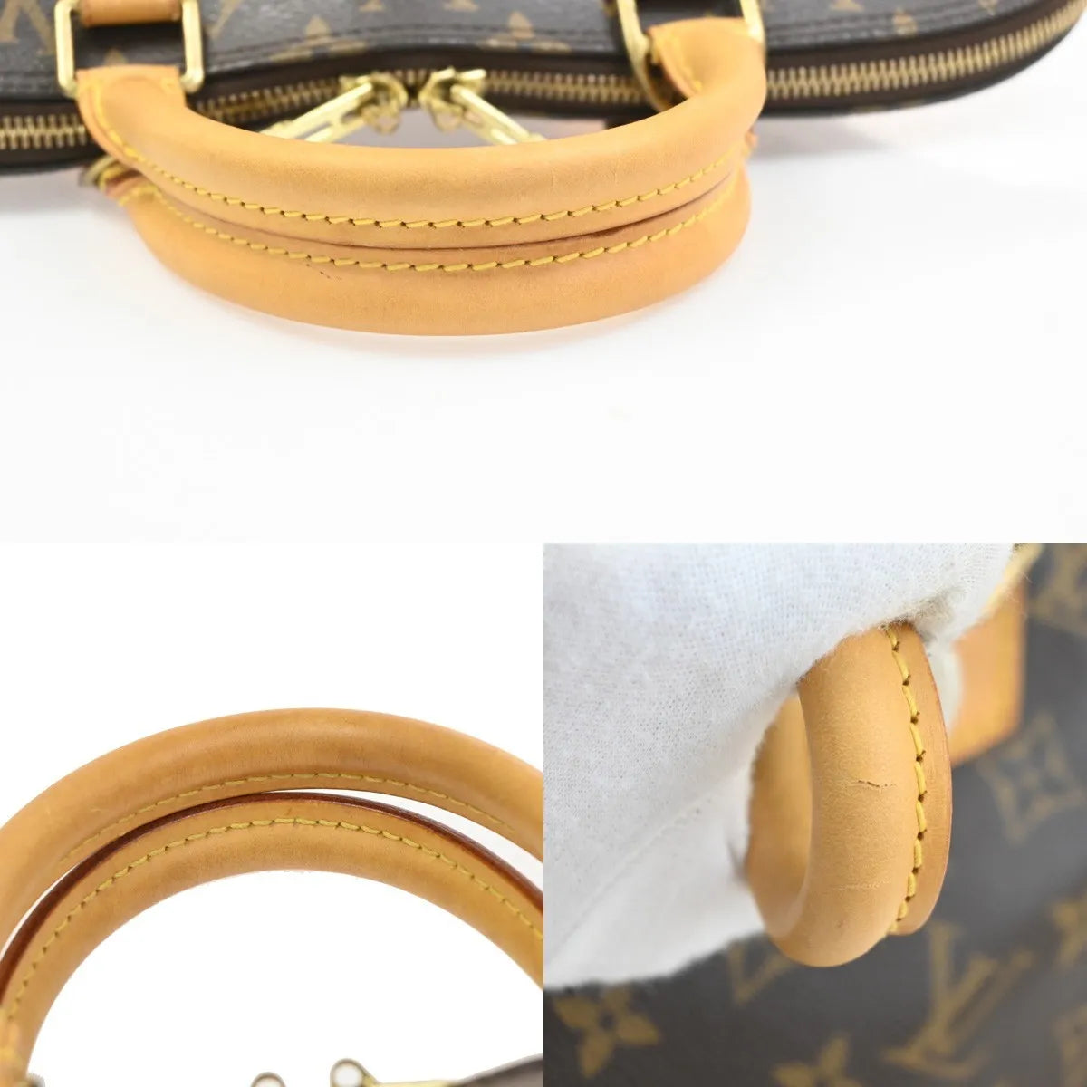 Louis Vuitton Vintage Alma Monogram Canvas Brown Canvas Handbag (Pre-Owned)