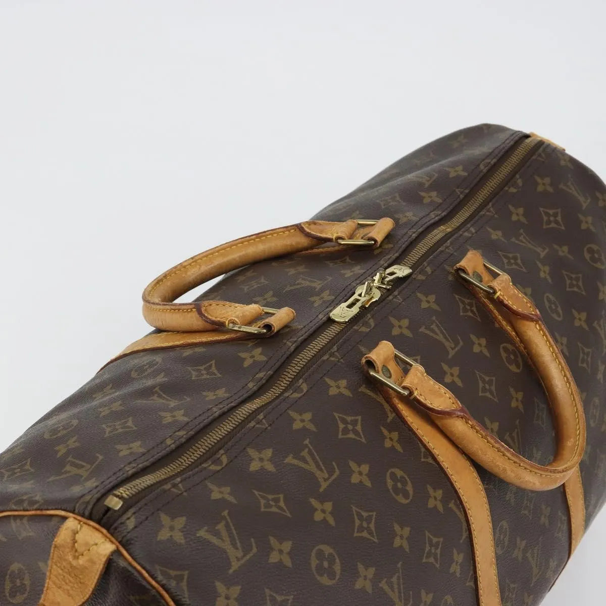 Louis Vuitton Keepall Monogram Canvas Brown Canvas Travel Bag Bag (Pre-Owned)