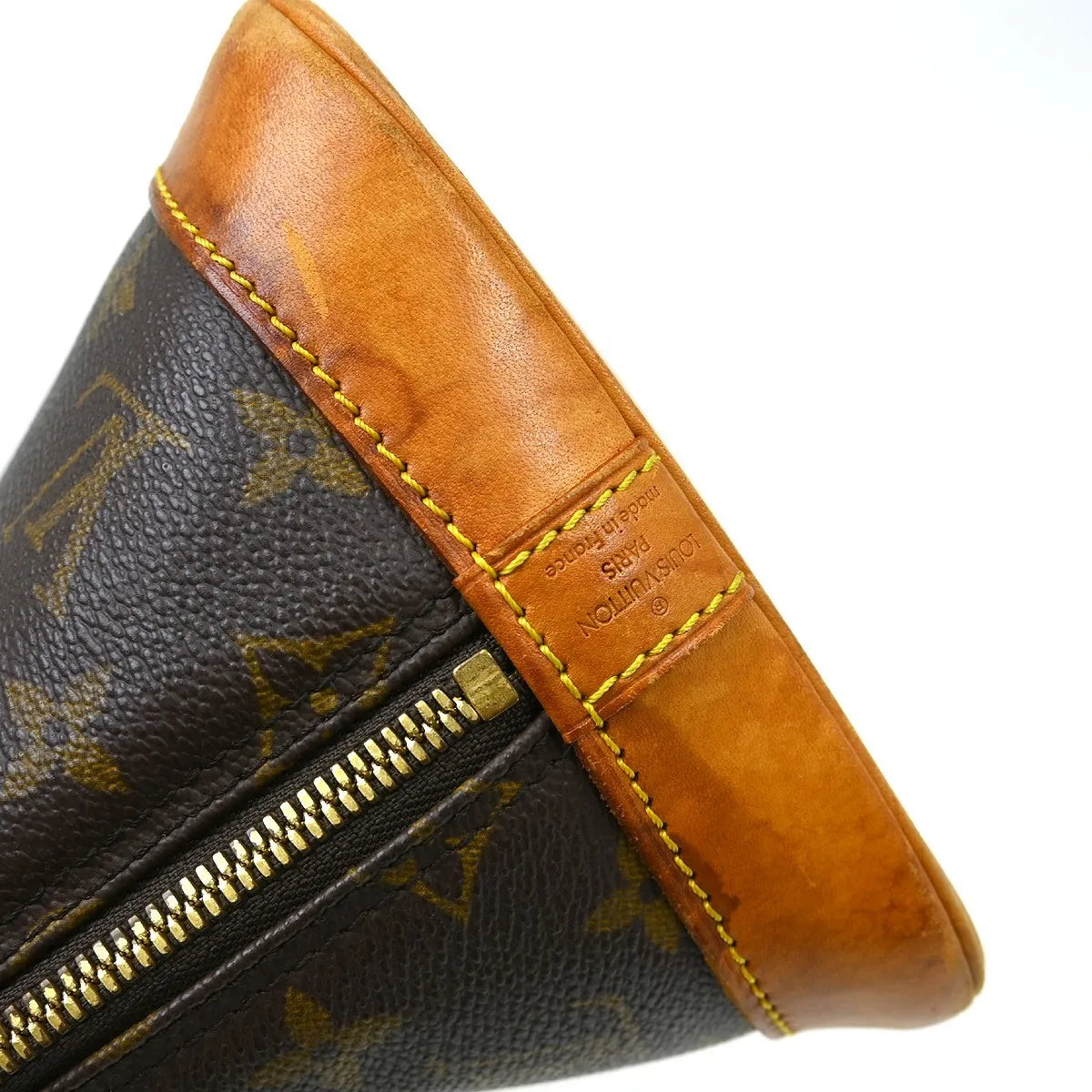 Louis Vuitton Alma Handbag Monogram Canvas Brown Canvas Handbag (Pre-Owned)