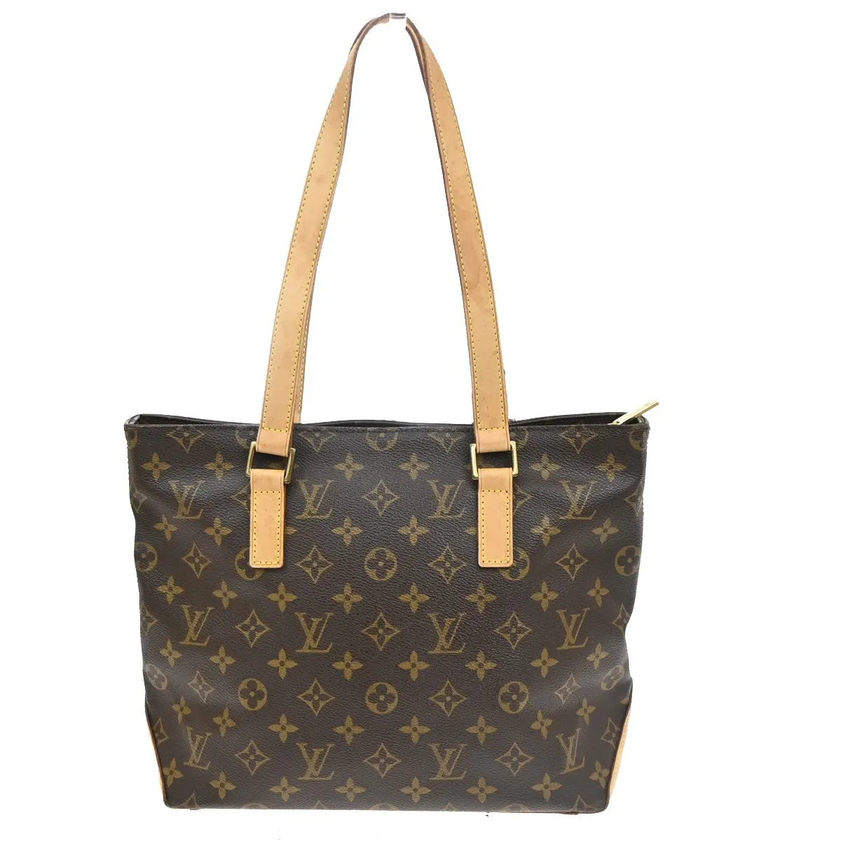 Louis Vuitton Cabas Mezzo Monogram Canvas Brown Canvas Shoulder Bag Bag (Pre-Owned)
