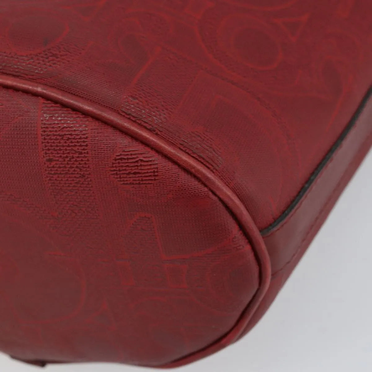 Christian Dior Vintage Trotter Canvas Red Canvas Shoulder Bag Bag (Pre-Owned)