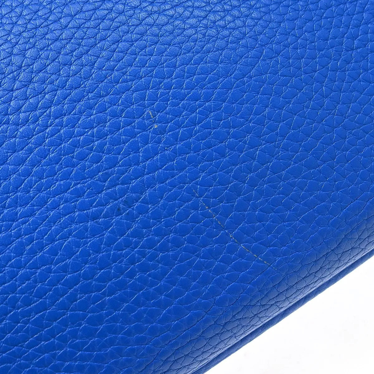 Hermes Bolide Clemence Blue Leather Handbag (Pre-Owned)