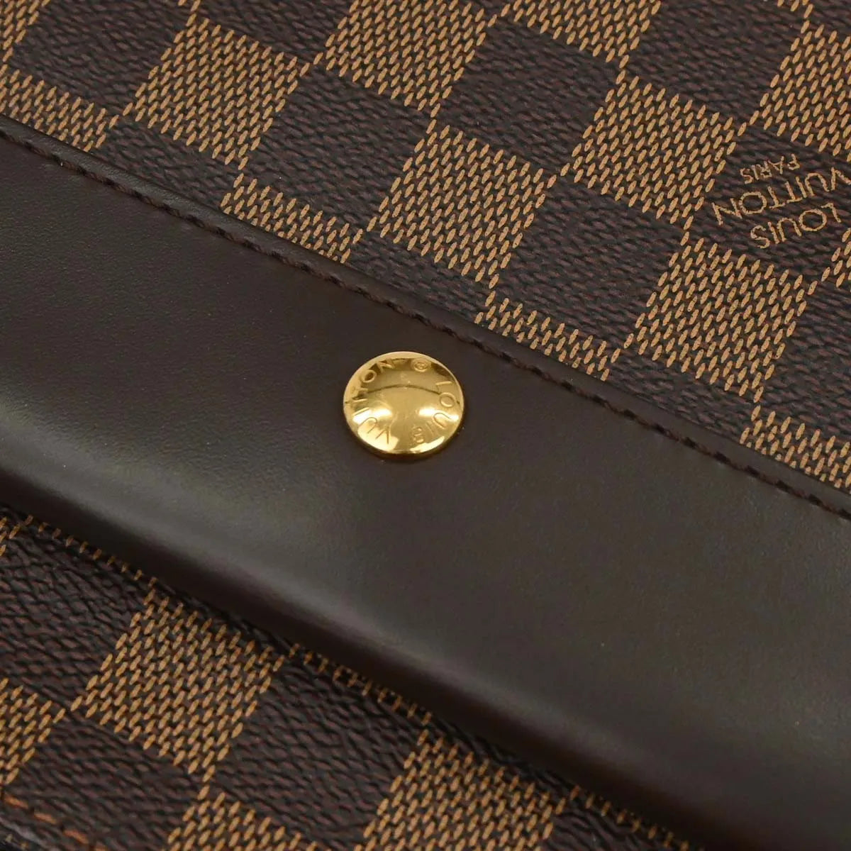 Louis Vuitton Aubagne Damier Brown Canvas Handbag (Pre-Owned)