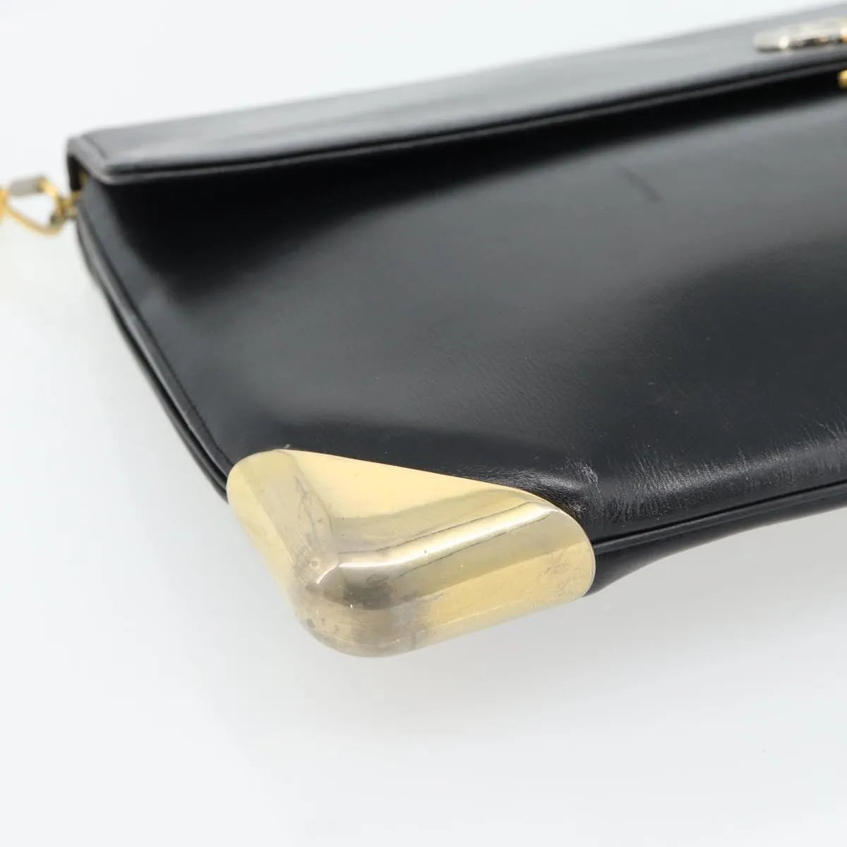 Christian Dior Cd Shoulder Bag Leather Black Leather Shoulder Bag Bag (Pre-Owned)